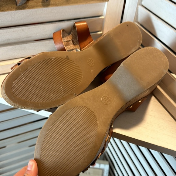 Mossimo Cork Platform Strappy Sandals - Picture 3 of 5